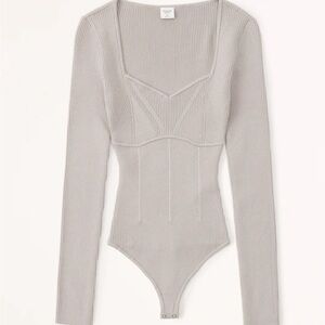 abercrombie corset sweetheart sweater bodysuit
